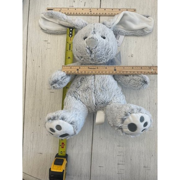 Hug Fun Plush GRAY BUNNY 14” NWT Stuffed Animal Rabbit LOT OF 4, Walmart - Picture 2 of 2